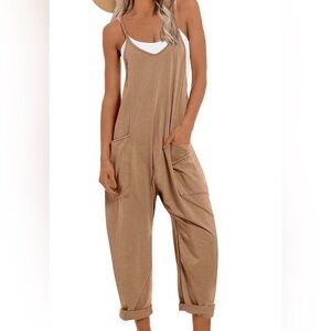 Casual Tan Jumpsuit for Women